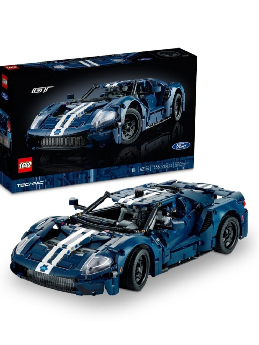 NEW LEGO Technic 2022 Ford GT Supercar Set 42154 - 1466 Pcs Factory Sealed - Picture 1 of 9